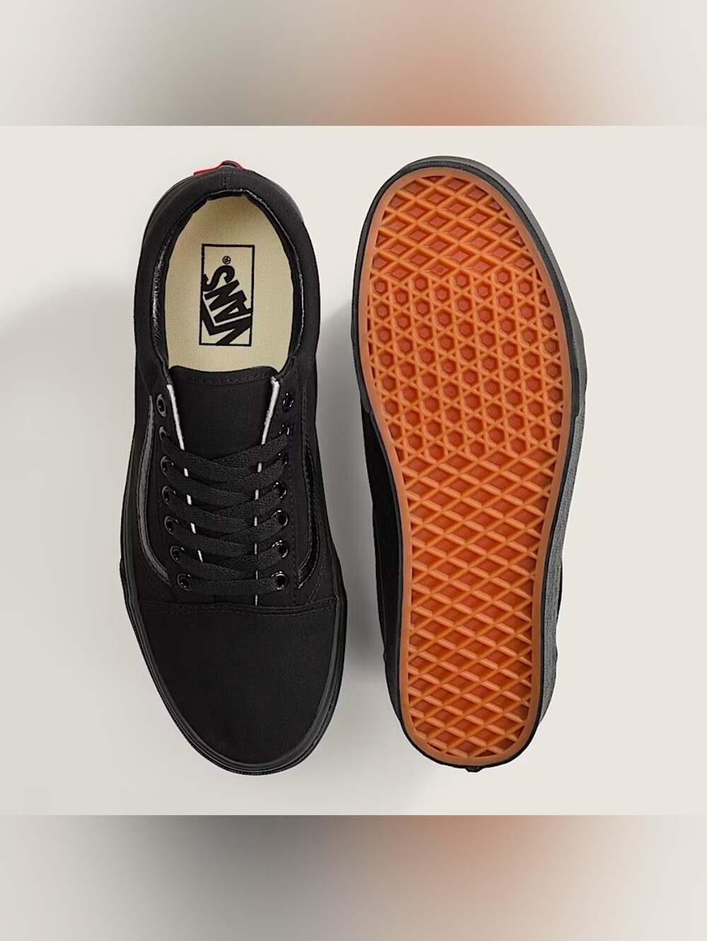 Vans Black Low-Top Canvas Skate Shoes - Picture 6 of 7